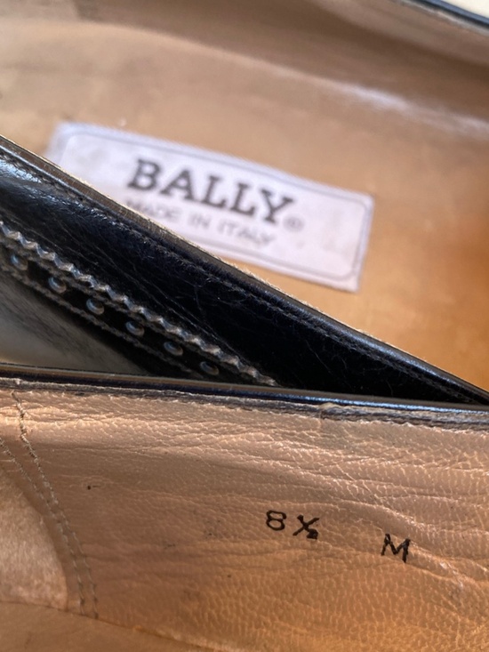 Bally Royce Tassel Loafers Black Leather Crocodile Embossed Dress Shoes 8.5M main image 6
